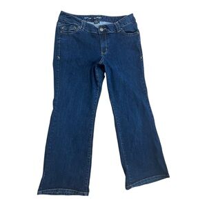 Lane Bryant Bootcut Blue Jeans Dark Wash Size 16P Women